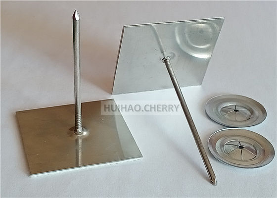 Isolationsplatten und Mineralwolle Selbstklebende Aluminium-Stick-Pins 65mm mit Klemmen