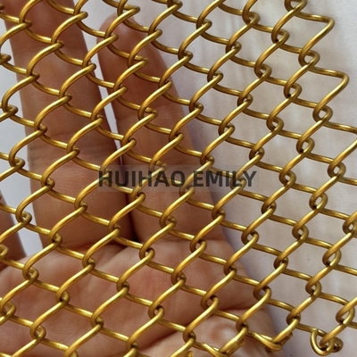 0.8mmx8mm Aluminiumlegierung Metall Spule Vorhänge Flexible Metallnetz Vorhang