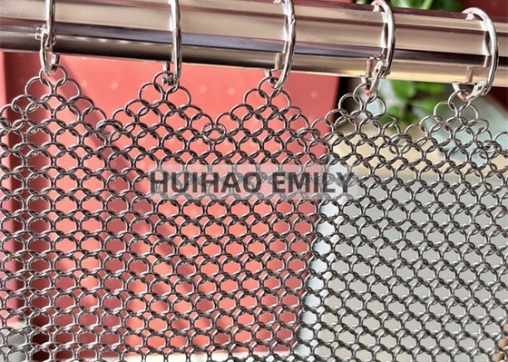 Dekorative Ringnetz-Vorhang-Draperie, Metallnetz-Vorhang in Wunschfarbe