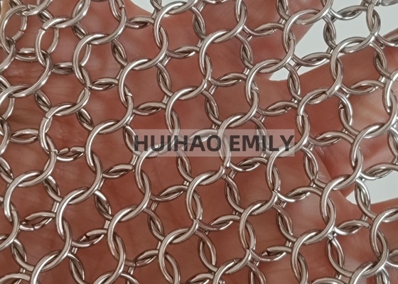 Dekorative Ringnetz-Vorhang-Draperie, Metallnetz-Vorhang in Wunschfarbe