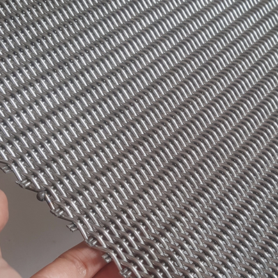 Dekorative Metallfassaden-Masche, quetschverbundene Art Drahtgewebe-Gewebe für Zwischenwand