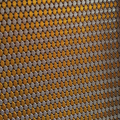 Dekorative Metallfassaden-Masche, quetschverbundene Art Drahtgewebe-Gewebe für Zwischenwand