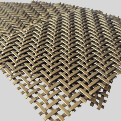 Bronzeplattiertes Architekturmetallnetz für Schränke und Verkleidungen