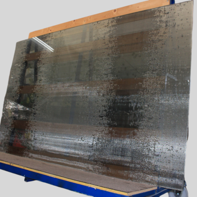 Färbtes Glas Laminat Wire Mesh für Gebäudefassade