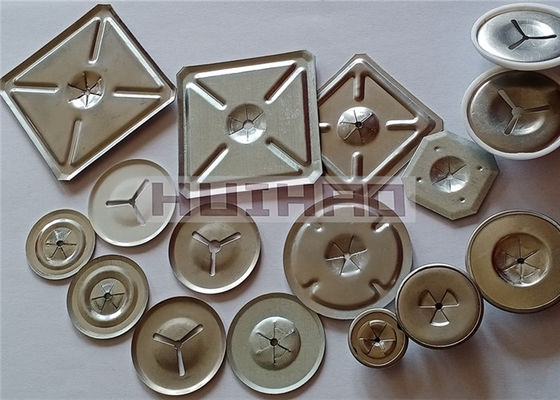 1-1/2" 38mm Rundplatte Selbstverriegelung Waschmaschine Edelstahl 304 zum Befestigen 12 Gauge Wärmedämmspins