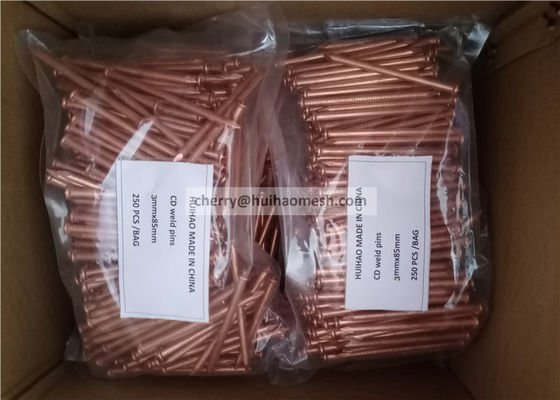 Kupferplattierte Stahlkondensatorentladungsschweißspinne 3x65 mm zur Isolierung von verschiedenen Metallen