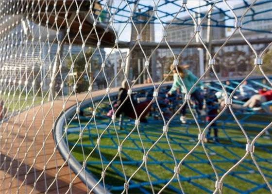 2mm Stainless Steel Cable Mesh Netting 316 Grade Used For Safety Nets