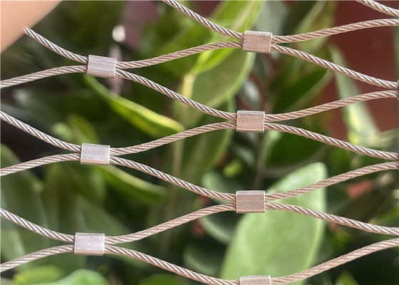2,5 mm Edelstahl-Klemmenseilnetz, stark und flexibel für Gebäudefassaden-Grünwand