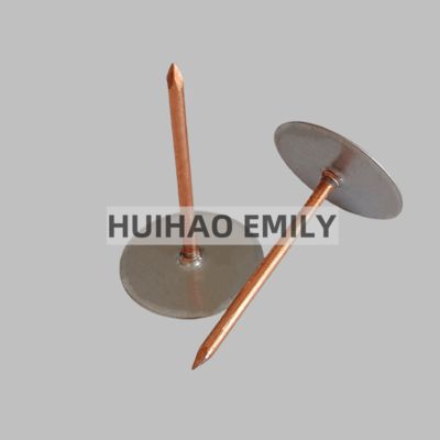 50mm verzinkte Stahlnietstifte mit Becherkopf zur Befestigung von Isolierungen in Fertigungen