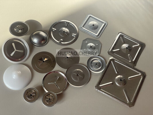 1-1/4" Korrosionsbeständige Selbstverschlusswaschmaschine 316 Edelstahl Quadratverschlusswaschmaschine zur Isolierung von Steinwolle