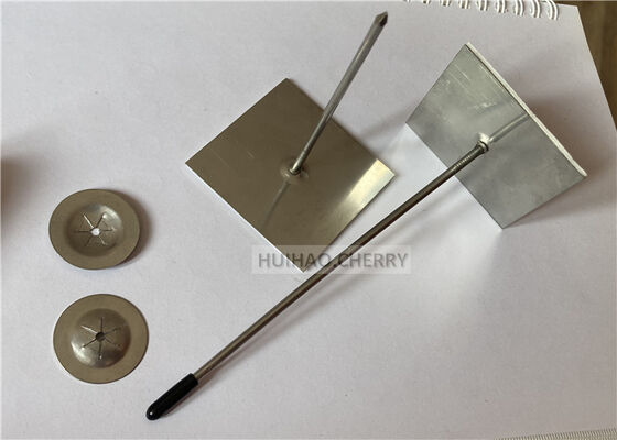 Hersteller von selbstklebenden Isolierankern (Haltern) für Glaswolle, Steinwolle-Befestigung an Metallkanälen