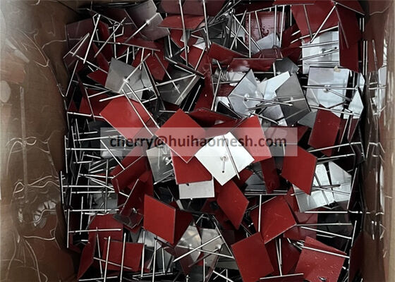 Zinkplattierte Wand- oder Deckenisolierungsspangen und -waschmaschinen (63 mm lang) mit kleberischem Untergrund