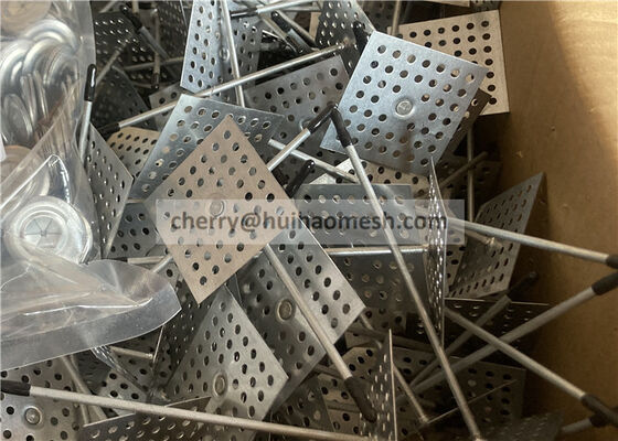 Rockwool Insulation Fixings Perforated Insulation Hangers 12 Gauge With Self Locking Washers