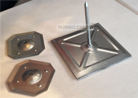 12 Gauge Isolierstiftstifte und -scheiben aus verzinktem Stahl, Steinwolle-Isolierstiftstifte