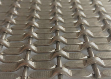 Edelstahl gecrimpte Gewebe Wire Mesh für Vorhänge Schranktür