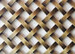 Polierter Messingebene quetschverbundener Draht-Grill, flaches gesponnenes Drapierung der Decken-SS304