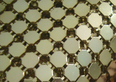 Flexible Aluminium 3 mm Metall Sequin Stoff für Innenarchitektur