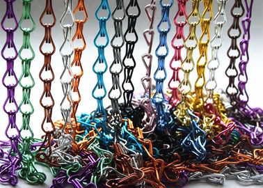 2 mm Hook Link Metal Mesh Drapery Fenster Tür Fliegende Vorhang