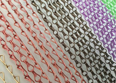 2 mm Hook Link Metal Mesh Drapery Fenster Tür Fliegende Vorhang