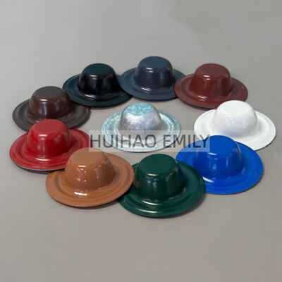 White Color 35mm Screw Caps For Roofing Screws Cover Caps For Metal Roof Panel