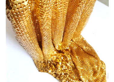 4mm Goldfarbe Aluminium Sequin Metallnetz für Hoteldekoration