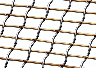 Verriegeltes, gecrimptes dekoratives Drahtgeflecht für Wartezimmer-Trennwände