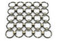 Chainmail-Ring-Maschen-Drapierung Metall mit 1,5 x15mm Messingfarbfür Fenstergitter