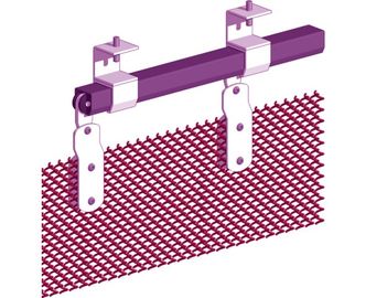 Individueller Raumteiler aus Aluminium-Stahl-Spulenvorhang, 0,8 mm Draht