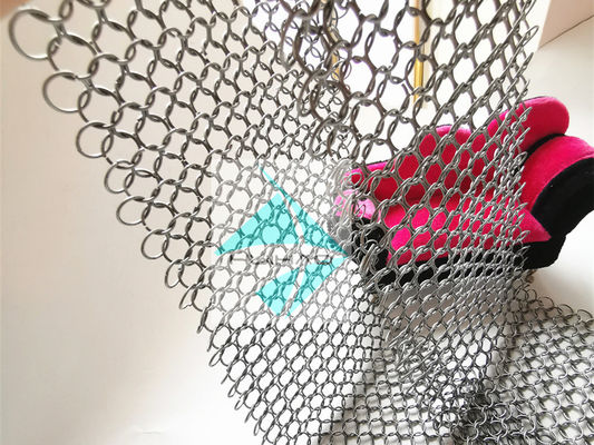 Gewebe Art Karton Stahl Rundring Mesh Kettenmelde Ring Gürtel