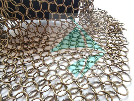 2mm 20mm Metallring-Netzvorhang-Dekoration
