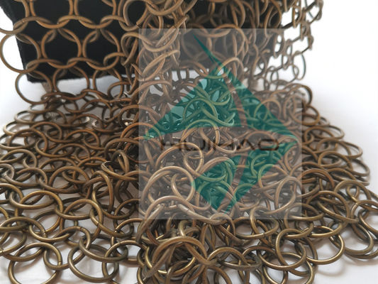 2mm 20mm Metallring-Netzvorhang-Dekoration