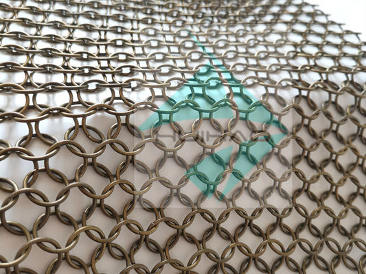 2mm 20mm Metallring-Netzvorhang-Dekoration