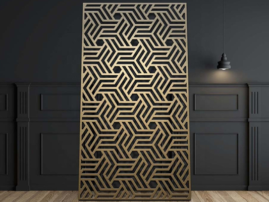 1220x3050mm Lasergeschnittenes Aluminium-Gitterfeld für Außenzaun