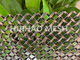 Antiken-dekorativer Stahlbronzedraht Mesh Ss 304 42% offenen Gebiets für Möbel-Schranktür