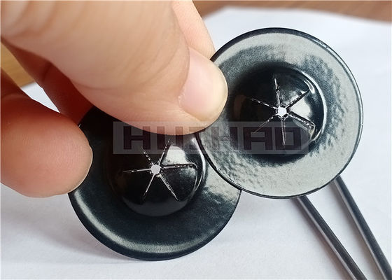 38mm Edelstahl-Selbstfederringe verdoppeln die schwarze Seitenbeschichtung, die benutzt wird, um Mesh To Solar Panels zu sichern