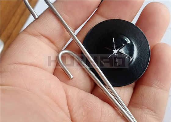 38mm schwarze gemalte Selbstfederring-Clip, zum des Drahtes Mesh Screening To Solar Panels zu reparieren