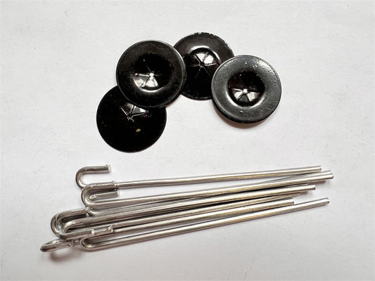 Phosphatierende 38mm Haken-Sonnenkollektor-Aluminiumschweißung Mesh Fasteners For Pigeon Proofing
