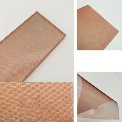 Rote Farbe Gewebes-Mesh Laminated Glass Curtain Walls