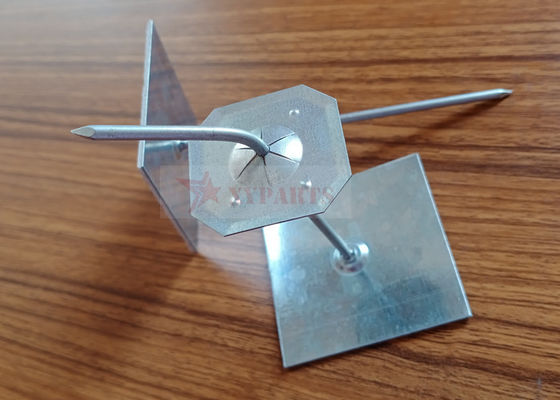 Galvanisierte Stahl-Selfstick-Pins zur Befestigung vorgeformten Isolierungsmaterials an Metallkanal