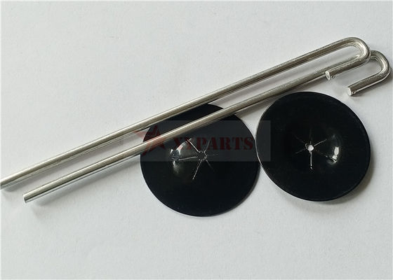 2.5mm Aluminiumsonnenkollektor, der Mesh Clips With Black Coating-Selbstfederringe prüft
