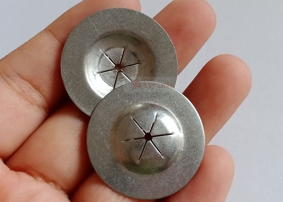 25 mm runde, flache, selbstverriegelnde Waschmaschinen, die in Verbindung mit Stainless-Steel-Schnürankern verwendet werden
