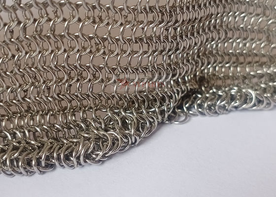 0.53x3.81mm aus Edelstahl geschweißtes Gitterring für Metallgittervorhänge