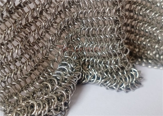 Edelstahl Gittervorhang 0,53x3,81 mm Geschweißte Art für Feuerwehrschirme und Raumteiler