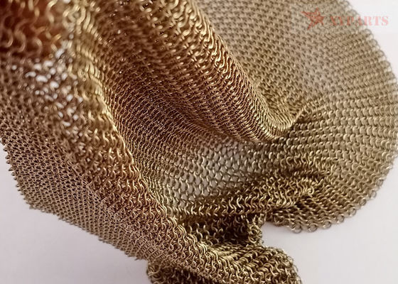 Goldfarbene geschweißte Ringe aus Edelstahl 0,53 mm x 3,81 mm für Hoteldekoration