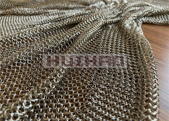 7 mm und 12 mm Edelstahl Ring Mesh Vorhang für Raumdekoration