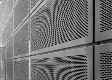 Perforierte Schirm-Aluminiumfassade mit rundem/Schlitz-Loch oder sechseckigem Loch
