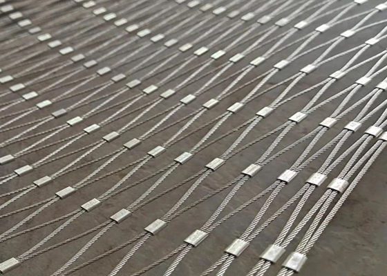 Inox 304 Flexibles Gewebtes Seilnetz für Sicherheitszaun