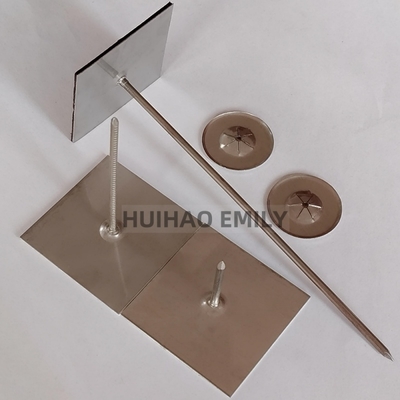 50x50mm Basisplatte Selbstklebende Isolierung Hanger Pins für Außenwand Isolierung