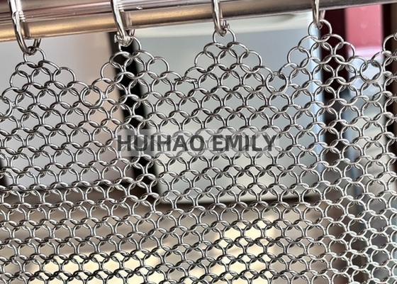 Architektonische Metallnetzvorhänge aus Edelstahl für Raumteiler