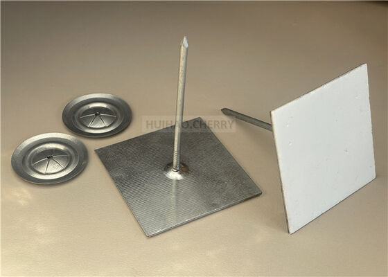 Isolationsplatten und Mineralwolle Selbstklebende Aluminium-Stick-Pins 65mm mit Klemmen